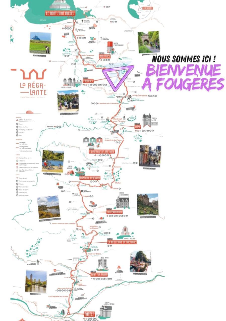 L'Ecrin Medieval Fougères Exteriör bild